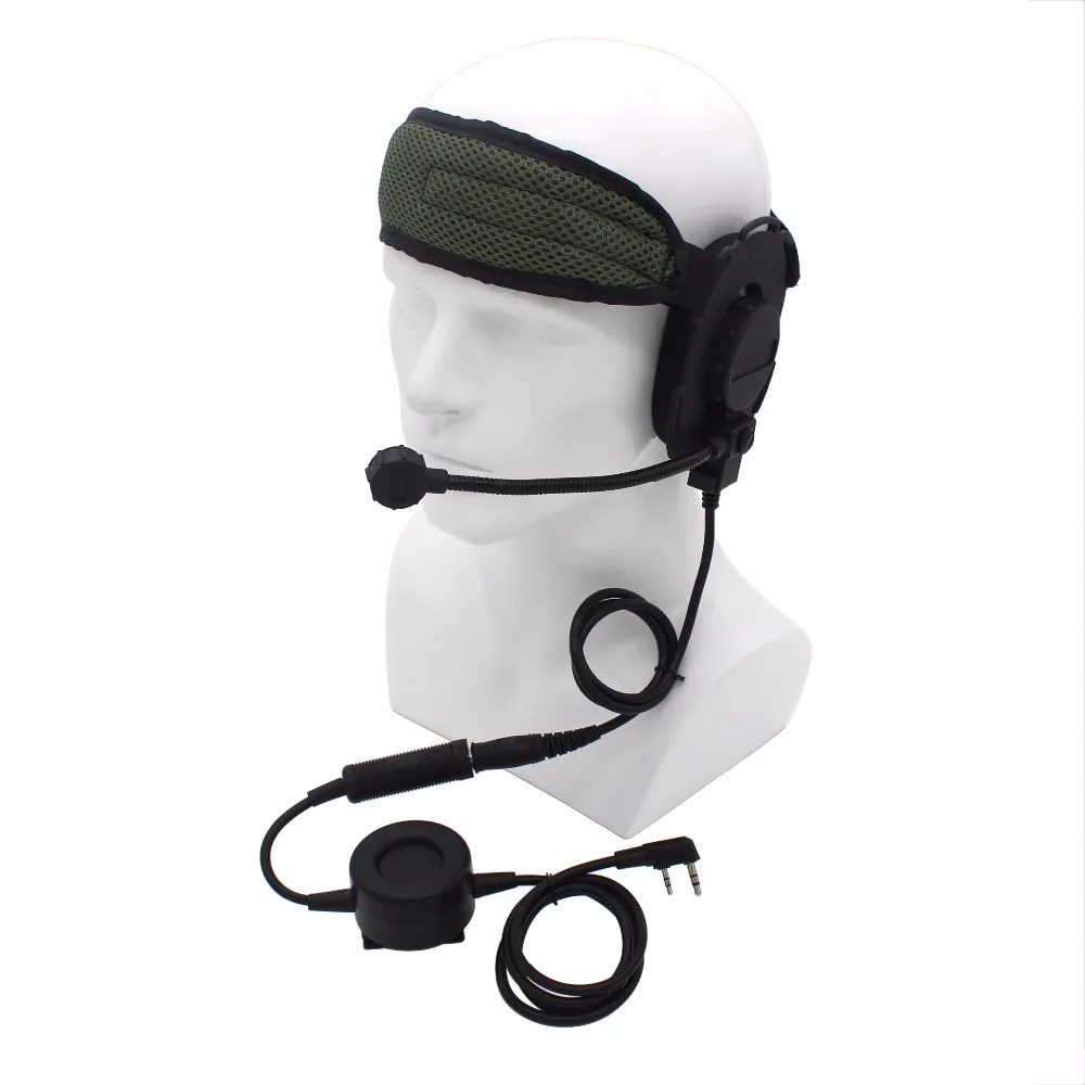 XQF HD03 Z Tactical Two Way Radio Headset with Waterproof PTT for