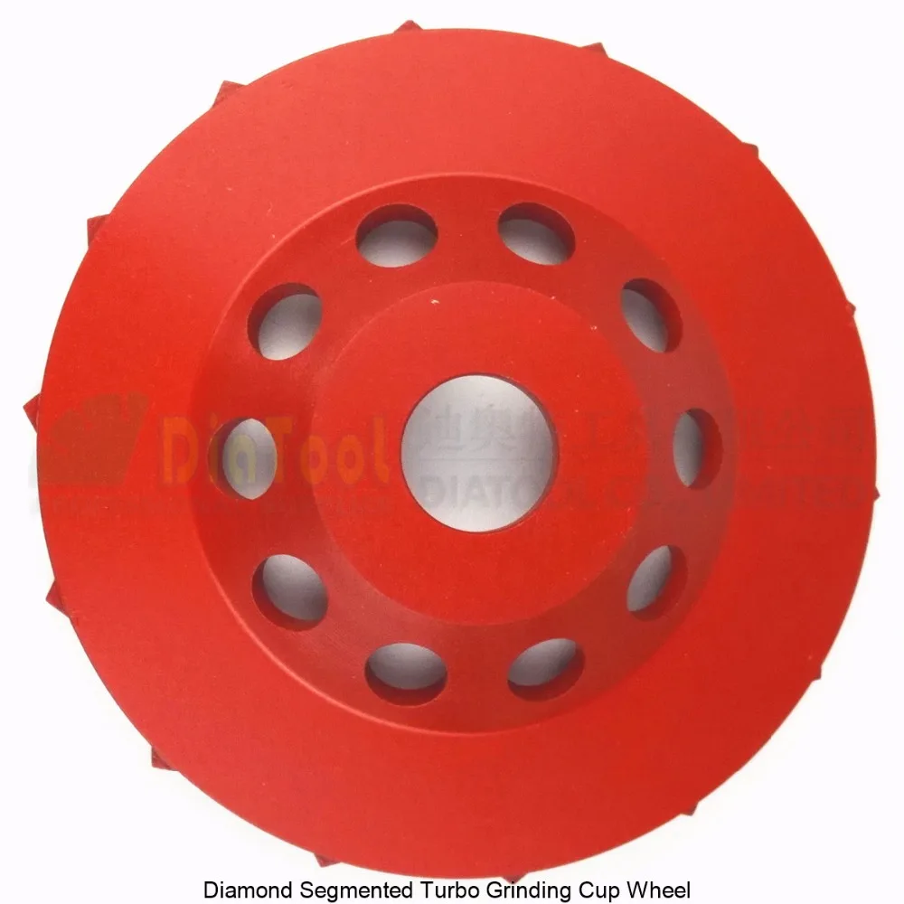 2pcs Diameter 125mm Diamond Grinding Cup wheel for Concrete, 5 inch Grinding disc, Segmented turbo type