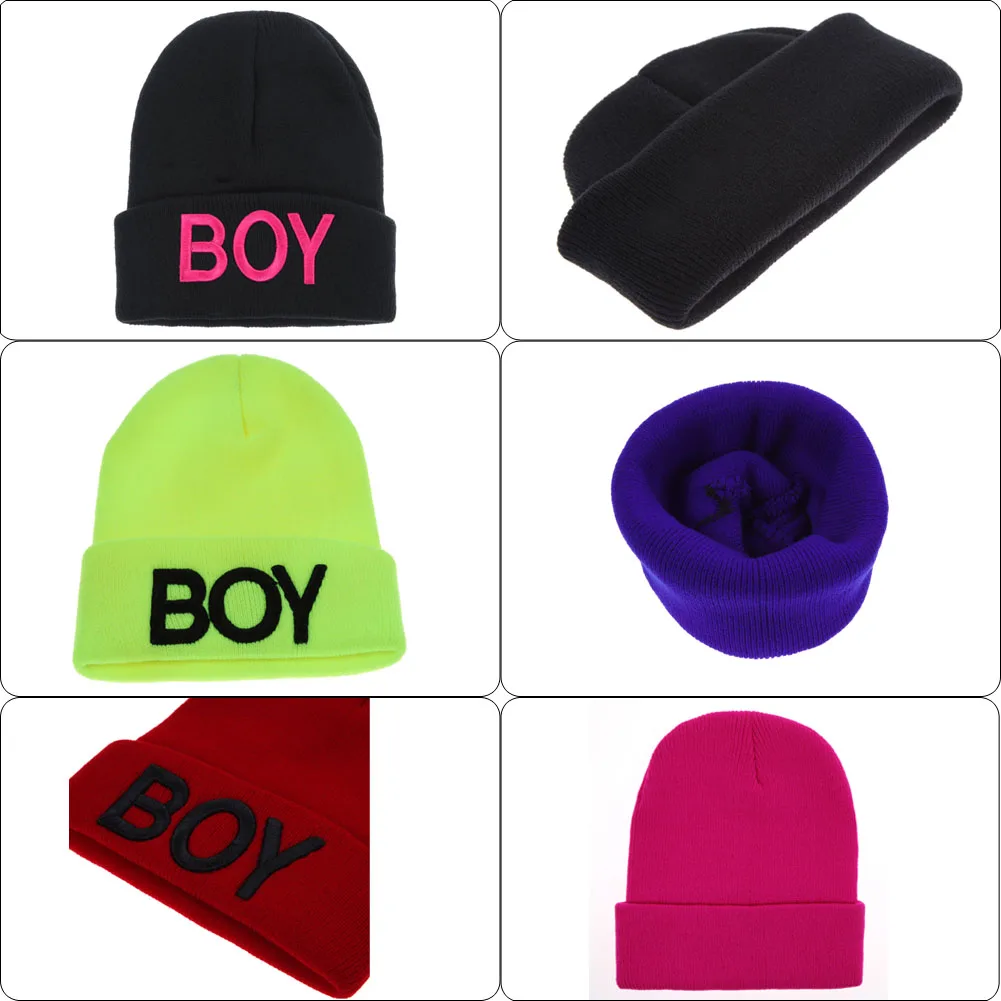 Модные детские шапки, Детская вязанная шапка для мальчика с буквенным принтом, зимние теплые лыжные шапки из хлопка, вязаная шерстяная шапка с черепом для мальчиков и девочек, рождественские подарки