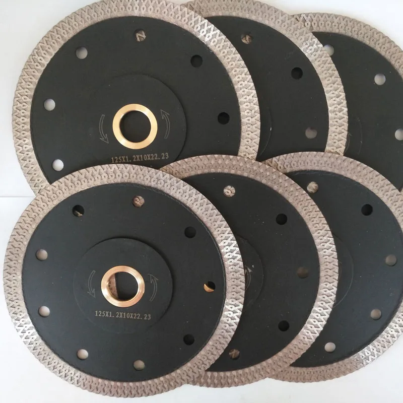 

Best Quality 6Pcs/set 5 inch 125 mm Porcelain Diamond Saw Blade for ceramic tiles Porcelain Diamond Cutting disc ceramic tiles