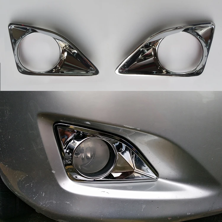 Наклейки для передсветильник противотуманных фар TOYOTA COROLLA 2007 2010|fog lamp cover|abs chromefog