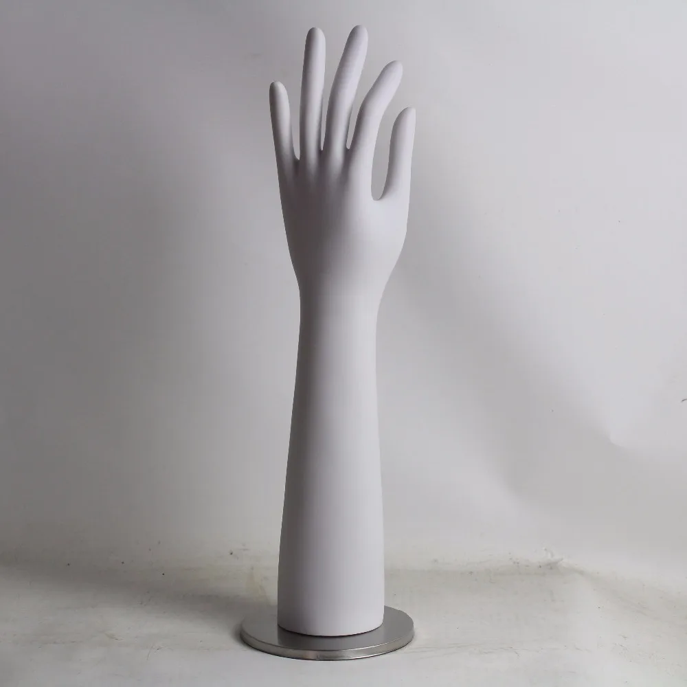 

Female White Mannequin Hand For Glove Display Include Base