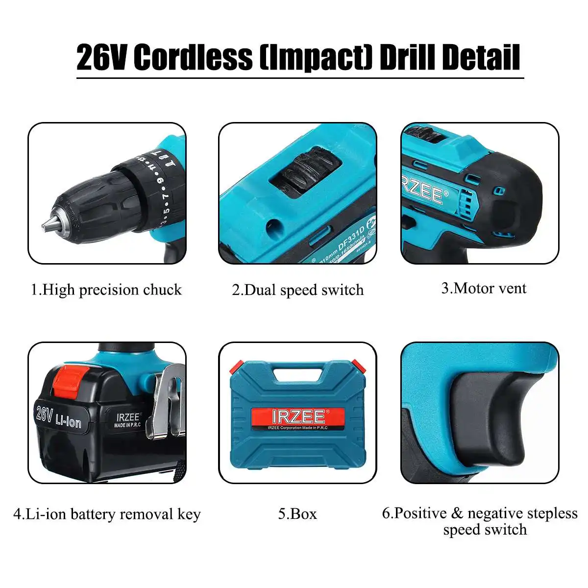Newest 35Nm Electric Screwdriver Cordless Drill