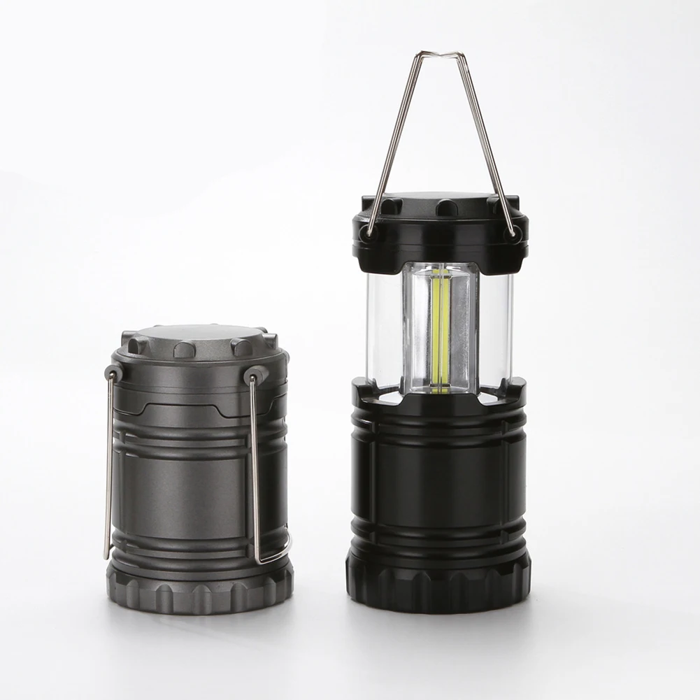 1pcs Portable COB LED Light Lamp Collapsible Torch Flashlight Outdoor