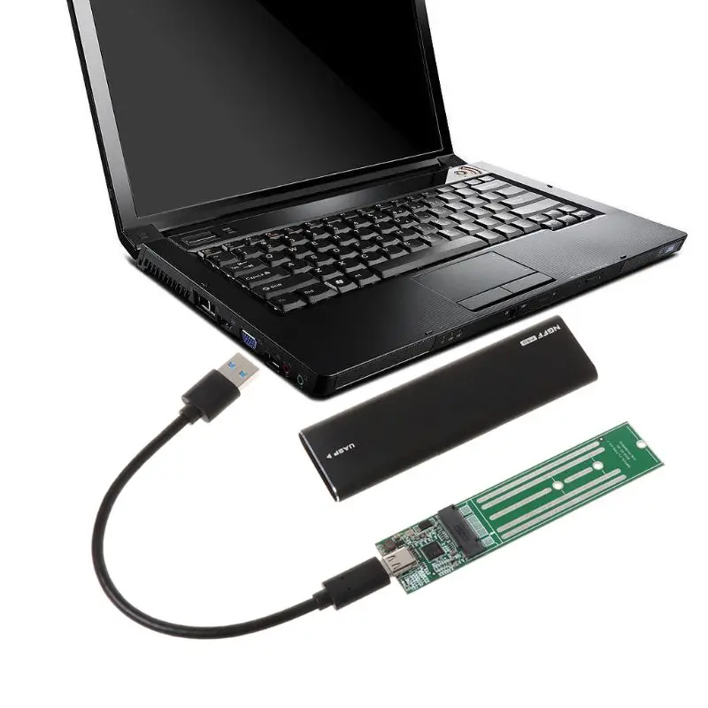 USB-C M.2 NGFF корпус жесткого диска B Ключ SATA считыватель SSD к USB 3,0 адаптер алюминиевый Портативный