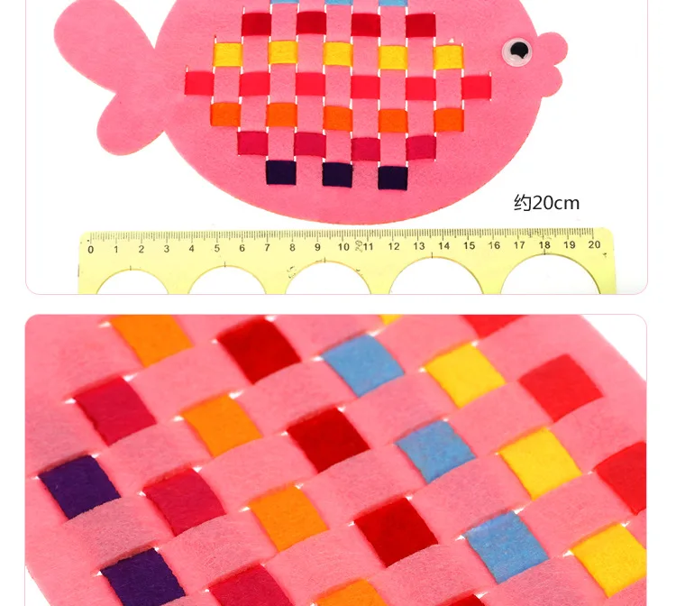 DIY плетение ткани раннего обучения ручной работы ремесла игрушка детский сад руководство Монтессори обучения ребенка развивающие игрушки для детей