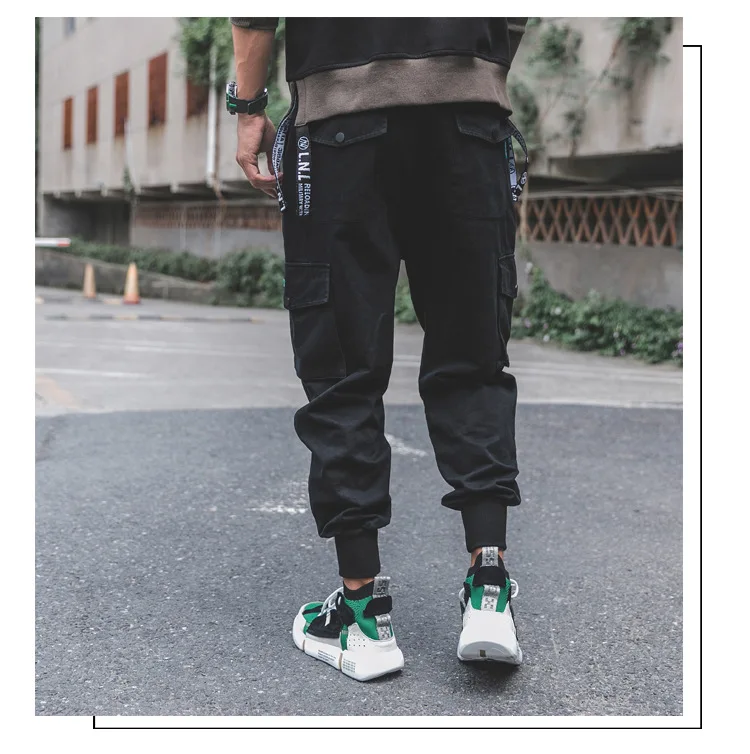 Тренировочные штаны-шаровары мужские японские свободные брюки-карго брюки мужские брюки для фитнеса мужские брюки для бега