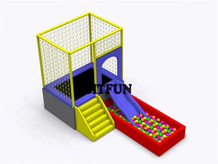 Kinder Trampolin Mit Rutsche Und Ballebad Kids Trampoline Trampoline Trampolinetrampoline Kids Aliexpress
