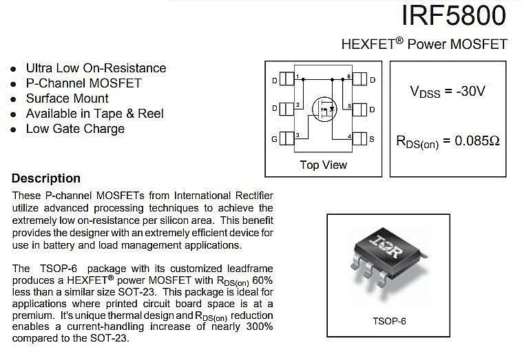 IRF5800 01