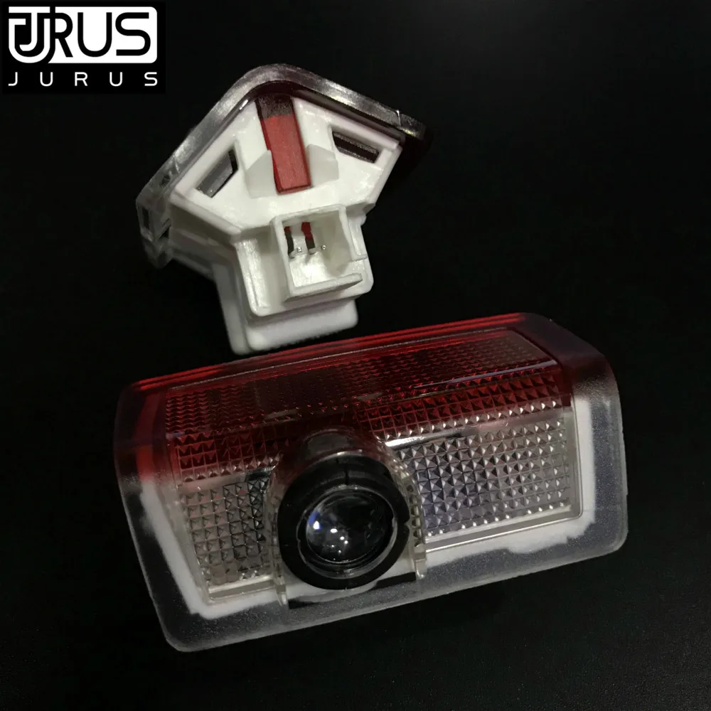 JURUS 2 шт. светодиодный проектор логотипа дверные светильники для Infiniti Q30 автомобилей Добро пожаловать свет беспроводной призрак тени свет Принадлежности лампа