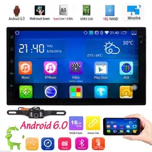 Android 6.0 Double Din Car Stereo Radio GPS Wifi 3G OBD2 Bluetooth No DVD+CAMERA