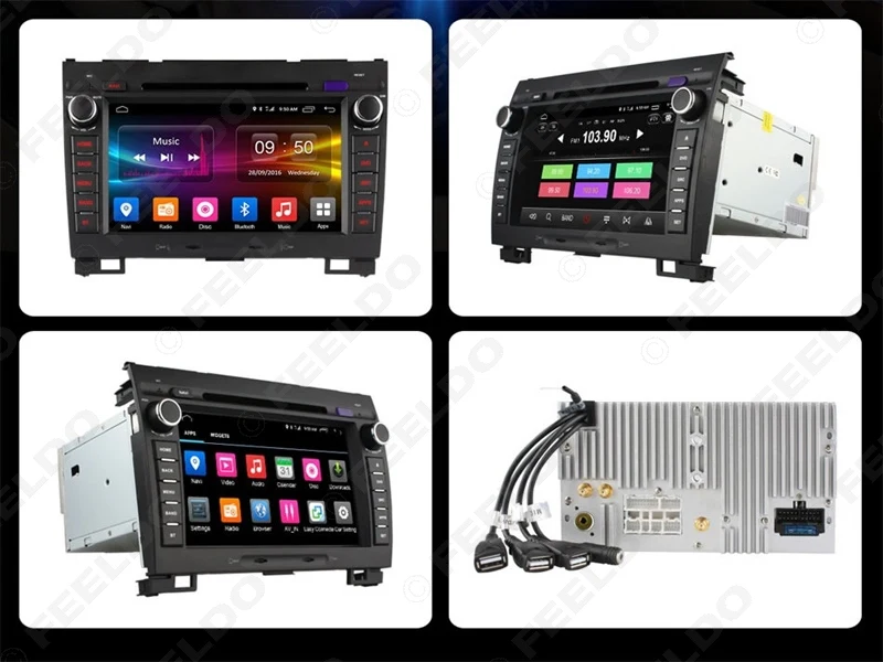 Discount FEELDO 8" Android 6.0 (64bit) DDR3 2G/32G/4G LTE Octa Core Car DVD GPS Radio Head Unit For Great Wall Hover H3/H5(2010~2013) 4