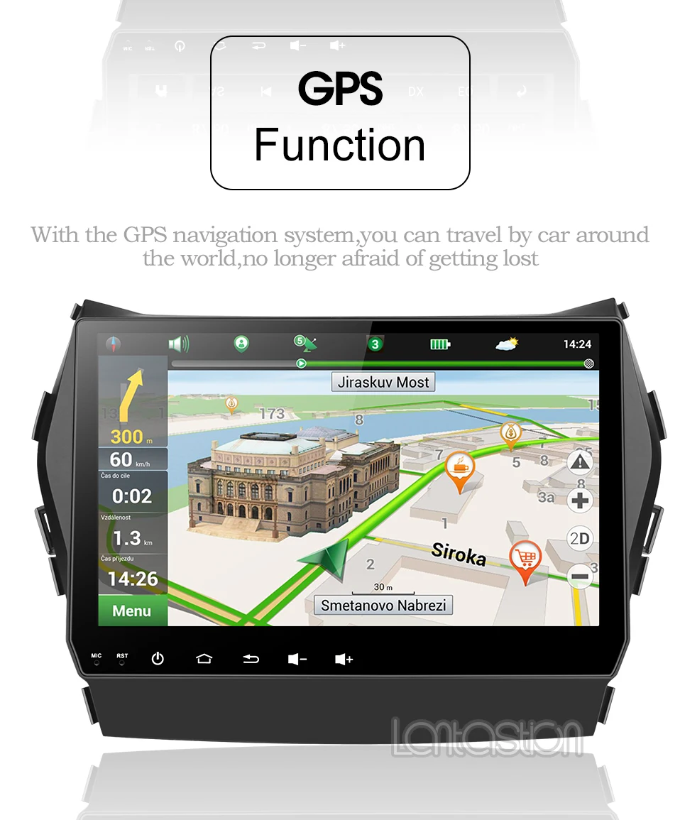 Flash Deal L14 Allwinnner T8 for Hyundai IX45 Santa fe 2013 2014 2015 2016 2017 18 car radio stereo navigation car multimedia player gps 4