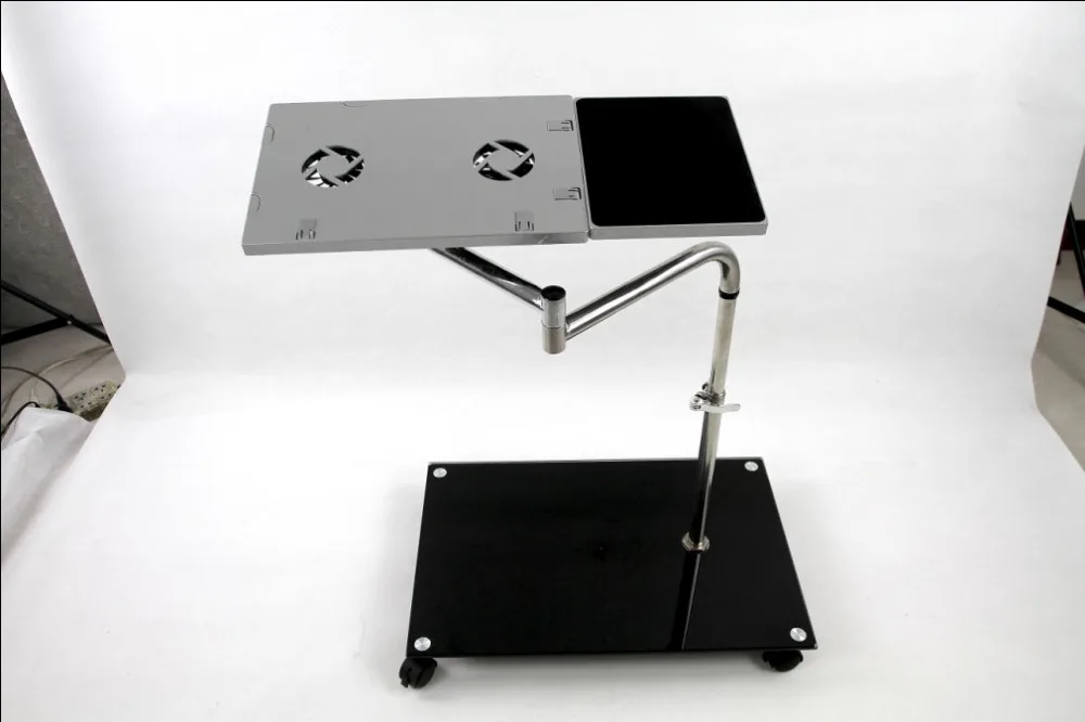 

Free shipping Lazy laptop tablet Dual Fans Portable folded Tablet IPADs stand PCs stand OK631 adjustable