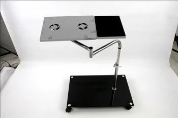 

Free shipping Lazy laptop tablet Dual Fans Portable folded Tablet IPADs stand PCs stand OK631 adjustable