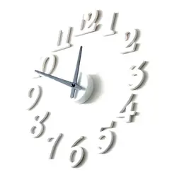 Уеш-Уникальный дизайн домашний декор настенные часы (белый)