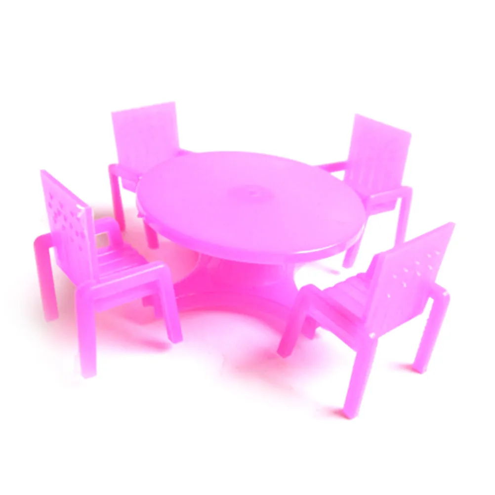 1:12 Роза 1/12 Масштаб Кукольный домик Миниатюрный обеденный стул стол мебель набор для кукольного дома кухня мебель для еды игрушки Наборы