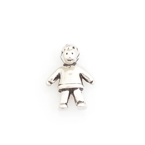 

Silver boy, Floating charms,Fit floating charm lockets, FC4076
