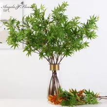 90 см Искусственный Кленовый лист красная Кленовая ветка DIY свадебный Сад Рождество интерьер клен Декор Поддельные дерево материал зеленый лист