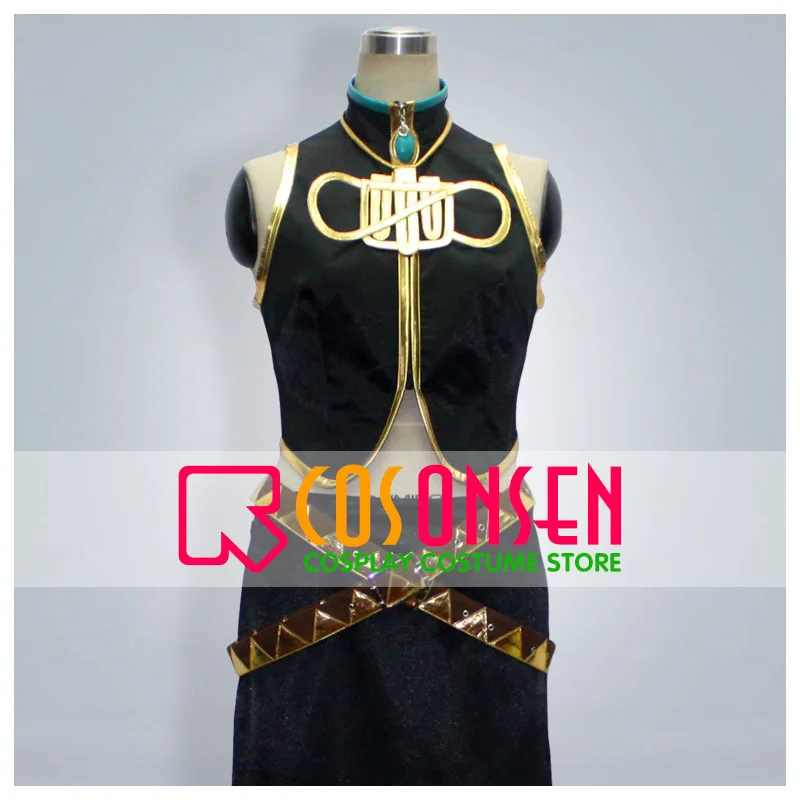 

COSPLAYONSEN Vocaloid Megurine Luka Cosplay Costume Black Color Handmade+Accessories