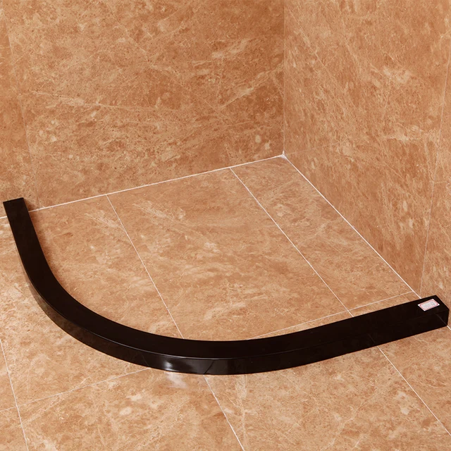 Fan shaped stone bathroom, bathroom, arc shower room, water stop strip