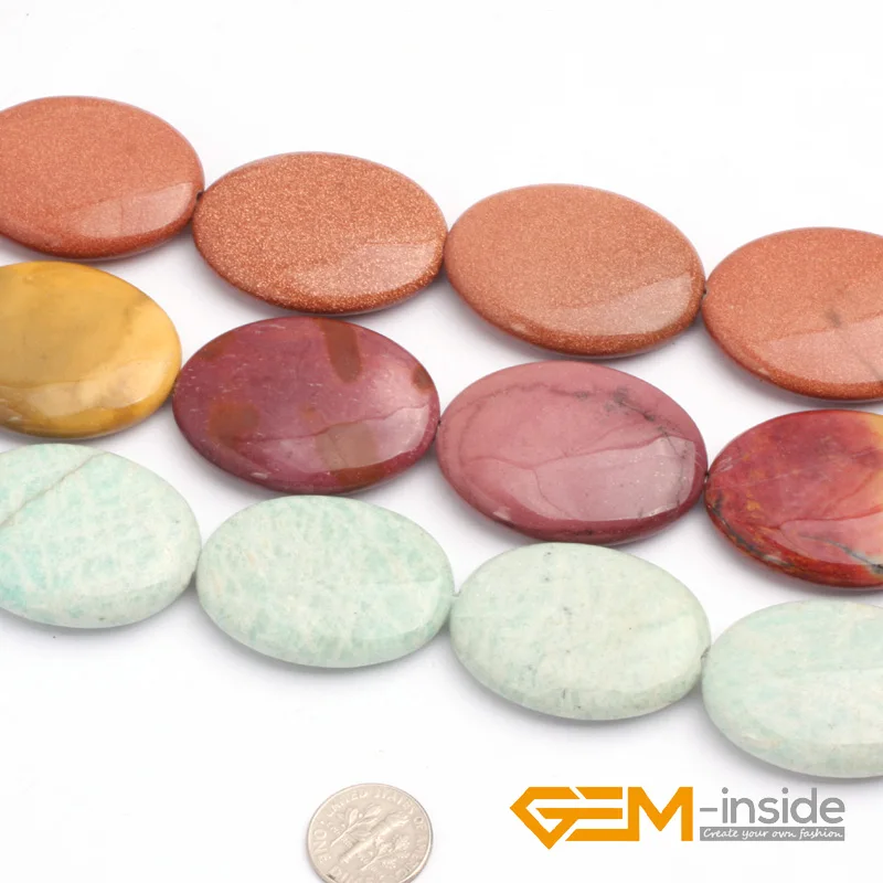 

22x30mm Flat Olivary Oval Natural Sodalite Stone Beads DIY Loose Beads For Jewelry Making Beads Strand 15" Wholesale !