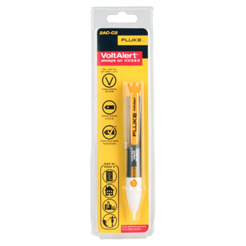 Fluke 2AC VoltAlert Non Contact Voltage VoltAlert Detector Pen 200-1000V Tester Stick voltage meter tester voltage detector tester