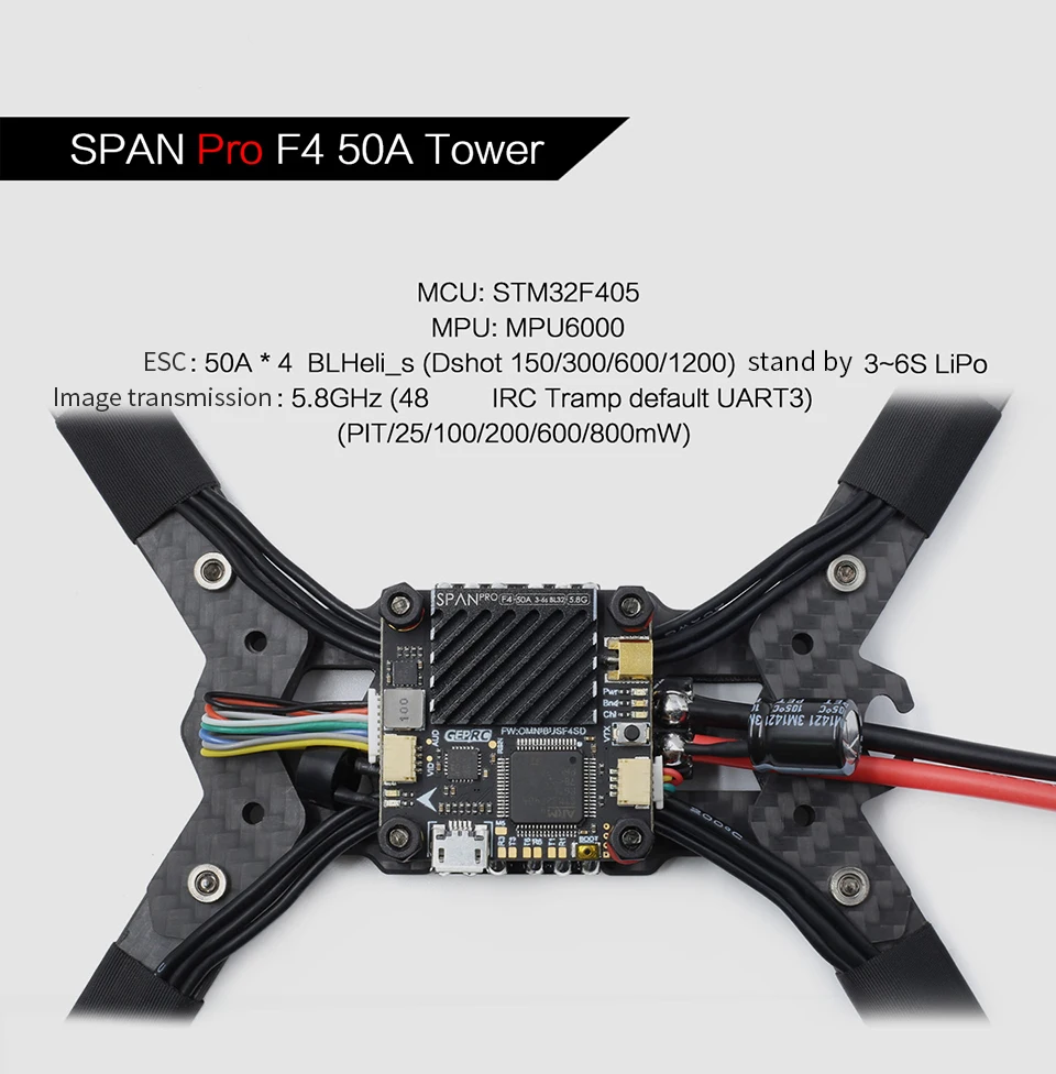 GEPRC Mark3 H5 225 мм 5 дюймов 2-5S FPV гоночный Дрон BNF/PNP SPAN F4 40A Blheli_S DSHOT600 ESC 25~ 600mW VTX Caddx Ratel Cam