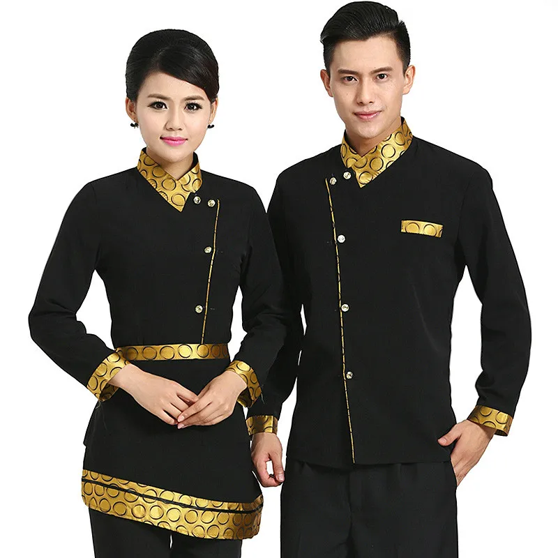 Nuevo diseño chino uniformes del restaurante chino Hotel