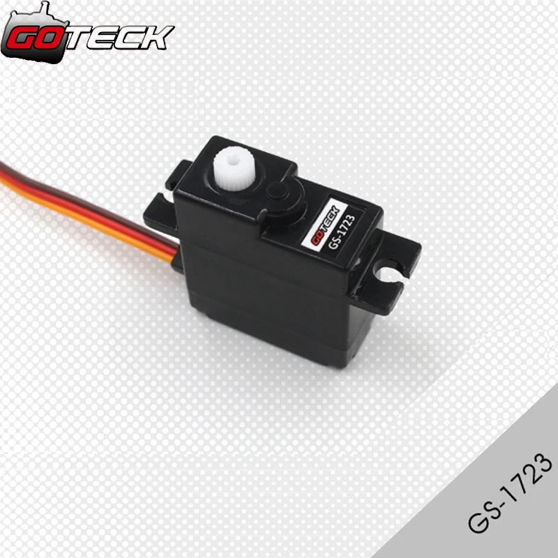 

4pcs/lot Goteck 1723 17g analog micro servo GS-1723 plastic gear 2.05 / 2.3kg-cm metall brush RC servo for RC Aircraft