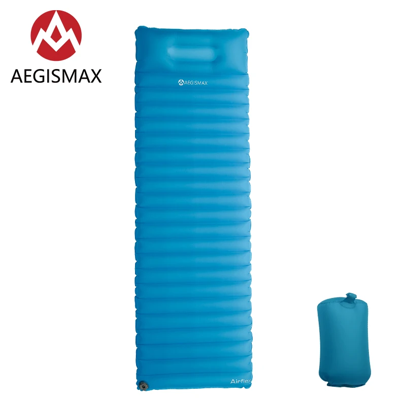 AEGISMAX наружный супер-светильник, надувной воздушный мешок быстрого наполнения с подушкой, инновационный спальный коврик, палатка, одиночный коврик для кемпинга