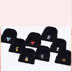 Новый Kpop Bangtan обувь для мальчиков BTS bt21 же вентиляторы клуб шапка бини хип хоп кепки для женщин Прохладный TATA Ван куки CHIMMY SHOOKY Коя RJ Манг