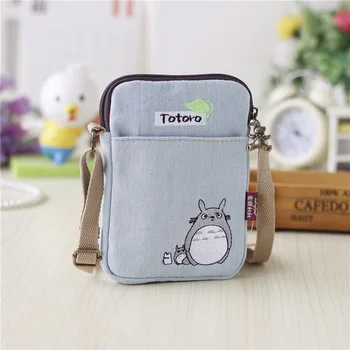 

Canvas Cartoon Totoro Women's Organizer Wallets Small Coin Purses Female Phone Money Pouches Carteiras Femininas for Girls Boys