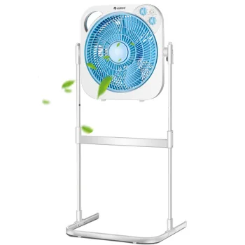 

Electric 4 Gear Cooling Fan Safe Floor 60mm Rotary Vane Fan Desktop Remote Control Lifting Mute Negative Ion Cooler Machine