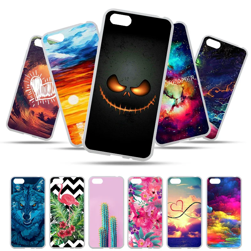 

Bolomboy Painted Case For Huawei Y5 Prime 2018 Case Silicone Soft TPU Cases Honor 7A Russian Cover Wildflowers Cute Animal