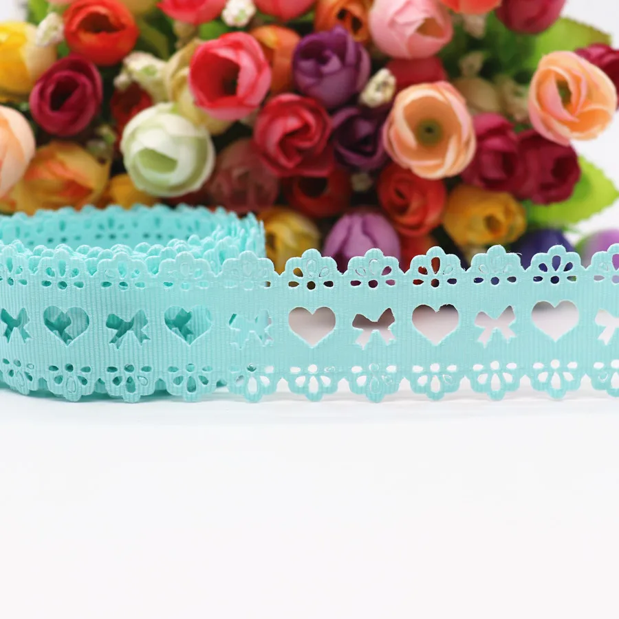 Hollow Lace Grosgrain Ribbon 30MM 5 Yards for Hair Bows DIY Crafts Handmade Accessories ribbon decoration ribbon supplies grosgrain ribbon lace trim ribbon