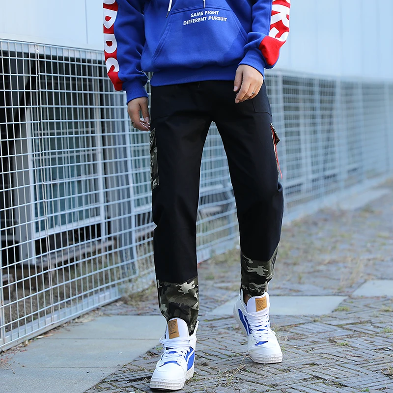 

Men Joggers Hip Hop Pants Male r Embroidery 2019 new design J652