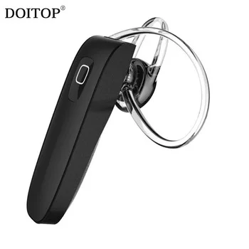 DOITOP Universal Mini Bluetooth Headset Wireless Business Earphones with Mic Call Music Playing Stereo Sport Running Headphone