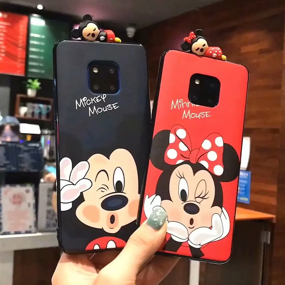 

3D Emboss Mickey Red Minnie Phone Case For OPPO A37 A57 A5 A7 A83 F5 F7 F9 Silicon Soft TPU Case For OPPO R9 R11 S Plus R15X R17