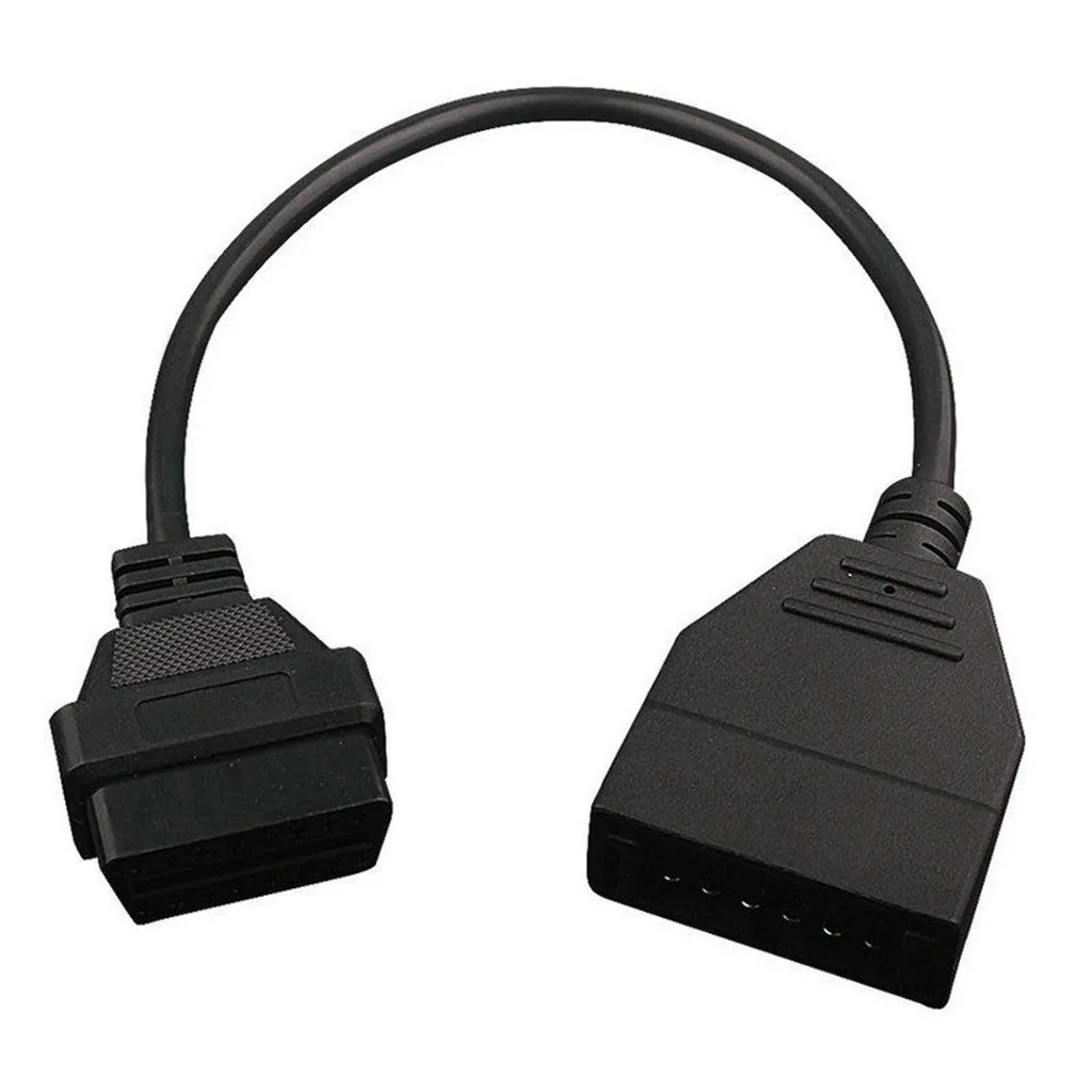 Для GM OBD 12 Pin OBD1 до 16 Pin OBD2 конвертер Кабель-адаптер диагностический сканер 6,12 - Цвет: Black