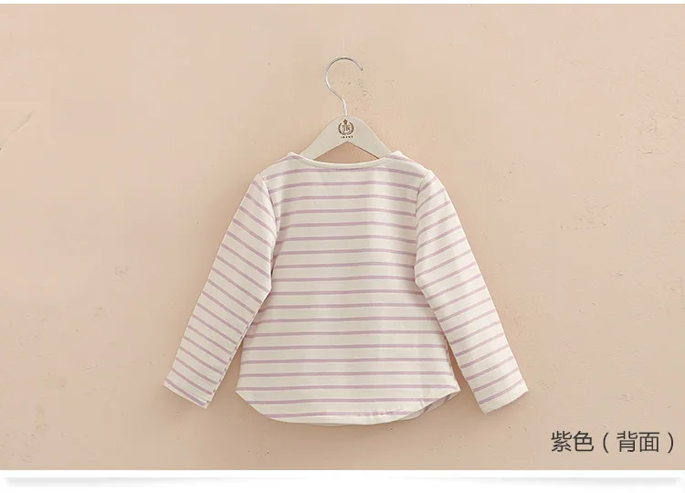 Children Penguin Tops 2018 Hot Sale Spring Autumn Kids Clothes Long Sleeve O-Neck Strip Girl Long Sleeve T Shirt (8)