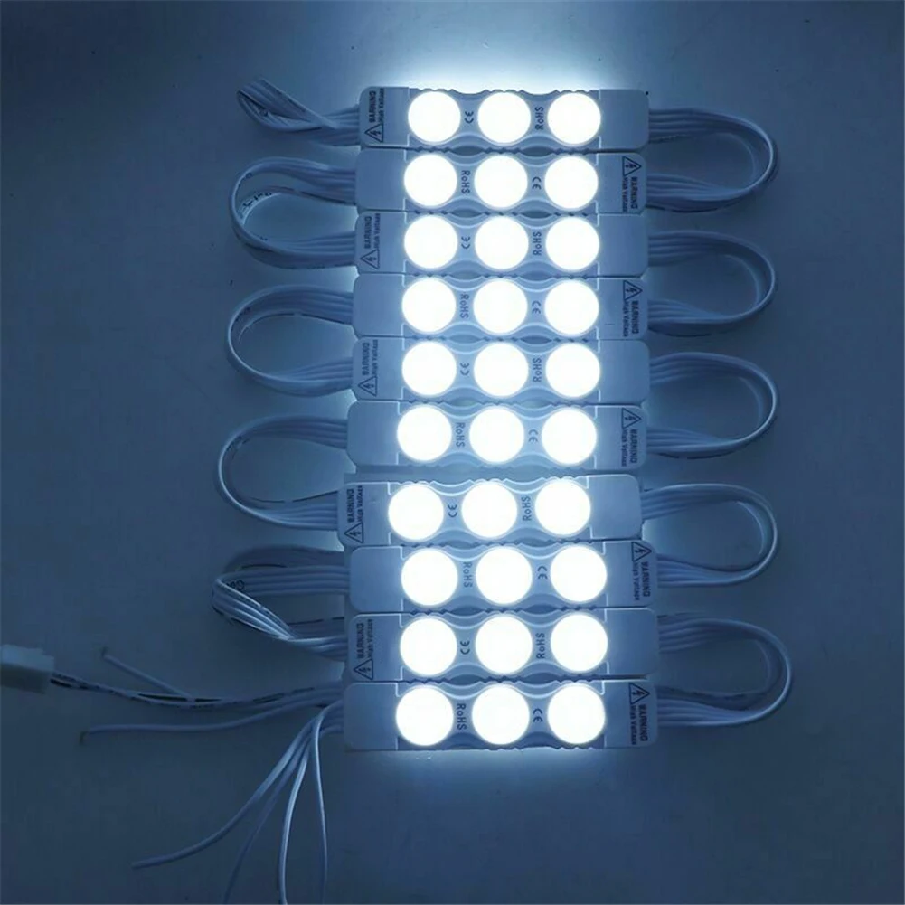 10 шт. светодиодный модуль 2835 3 LED DC12V водонепроницаемый рекламный дизайн