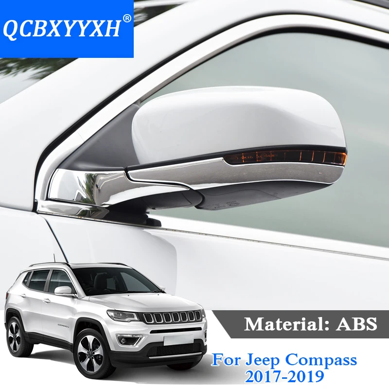 QCBXYYXH ABS 2pcs Car Styling For Jeep Compass 2017 2019 Car Rearview