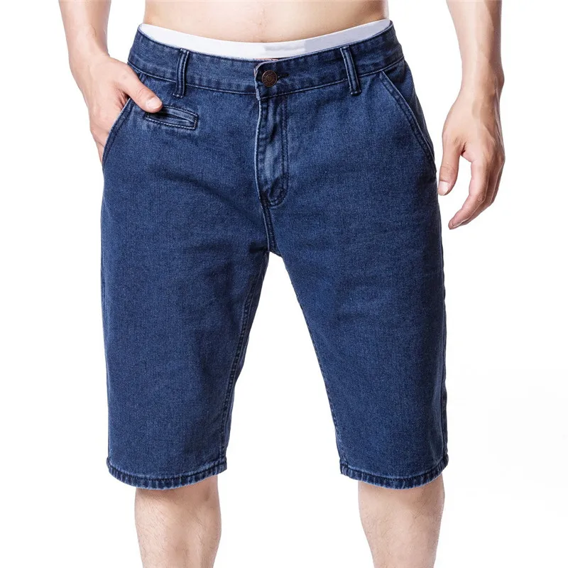 

MJARTORIA Men Denim Shorts Summer Loose Jeans Men Leisure Thin Jean Homme 88% Cotton Elasticity Distressed Korean Youth Jeans