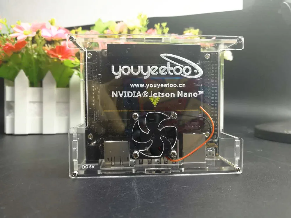 

Clear Acrylic Case and Cooling Fan for NVIDIA Jetson Nano Developer Kit