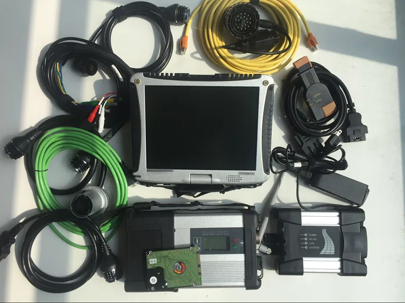  2in1 para BMW Icom next wifi MB Star C5 escáner de diagnóstico con ordenador portátil cf-19 8g toug