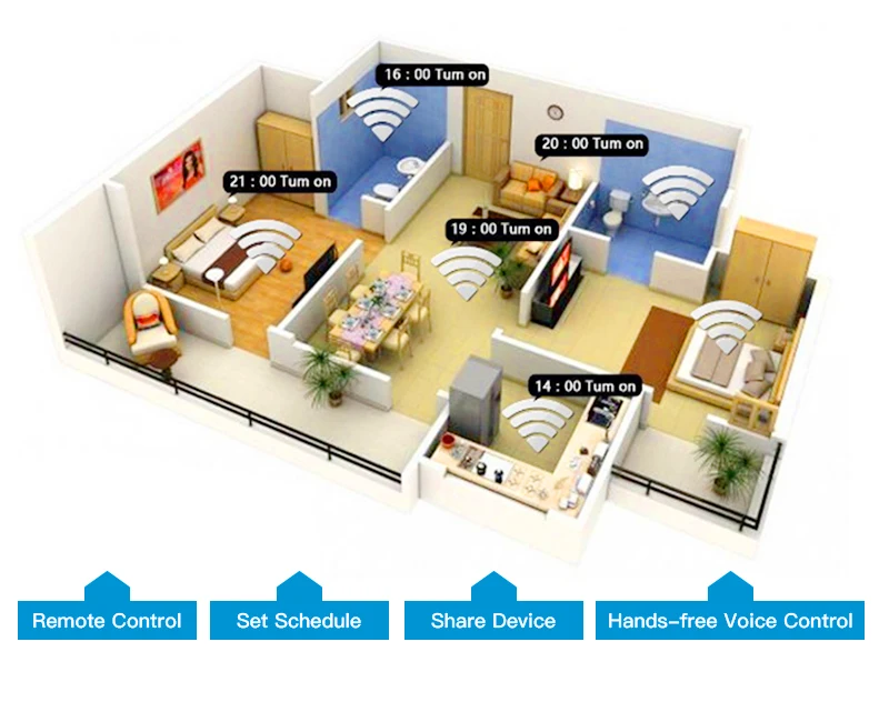 Wi Fi Smart розетка для стены стекло панель Smart Life/туя приложение дистанционное управление, работает с Amazon Echo Alexa Google Дома ЕС FR Великобритания