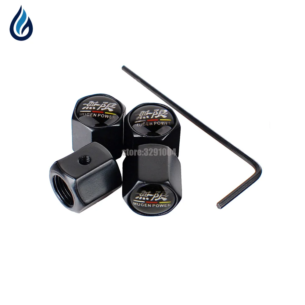 

Mugen Car Wheel Tire Valve Stems Caps Anti-Theft Cover For Honda Accord Civic CRV Fit HR-V Vezel Odyssey City Jazz Jade Stream