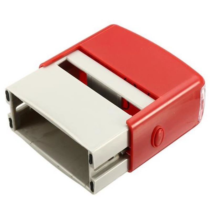 Custom Personalised Self Inking Rubber Stamp Kit Business Name Address DIY5