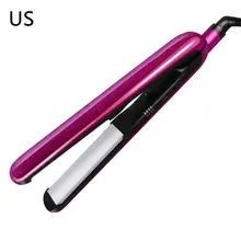Контроль температуры Профессиональный плоский утюжок с ЖК-дисплеем Керамическая электрическая шина выпрямитель для волос отрицательные ионные волосы двойного назначения